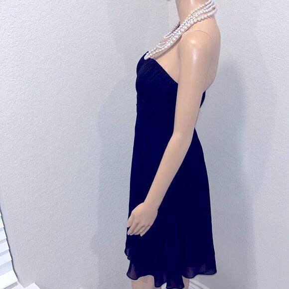 Aidan Mattox fancy black & white designer cocktail dress - Picture 3 of 6